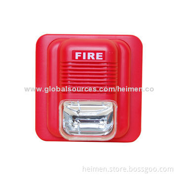 Fire Strobe Sound Alarm, Sound Up to100dB, Three types of Sound for Options ,Alerter